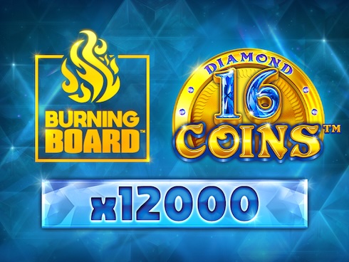 16 Coins Diamond Burning Board slot by HalfSquare