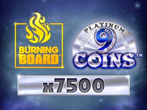 9 Coins Platinum Burning Board slot by HalfSquare