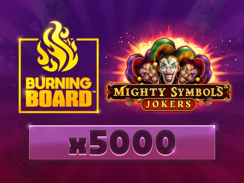 Mighty Symbols: Jokers Burning Board slot by HalfSquare