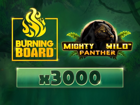 Mighty Wild: Panther Burning Board slot by HalfSquare