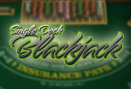 Single Deck Blackjack slot by Betsoft